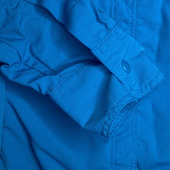 L.L. Bean Blue Windbreaker Long Sleeve Shirt Small Regular - Picture 4 of 5